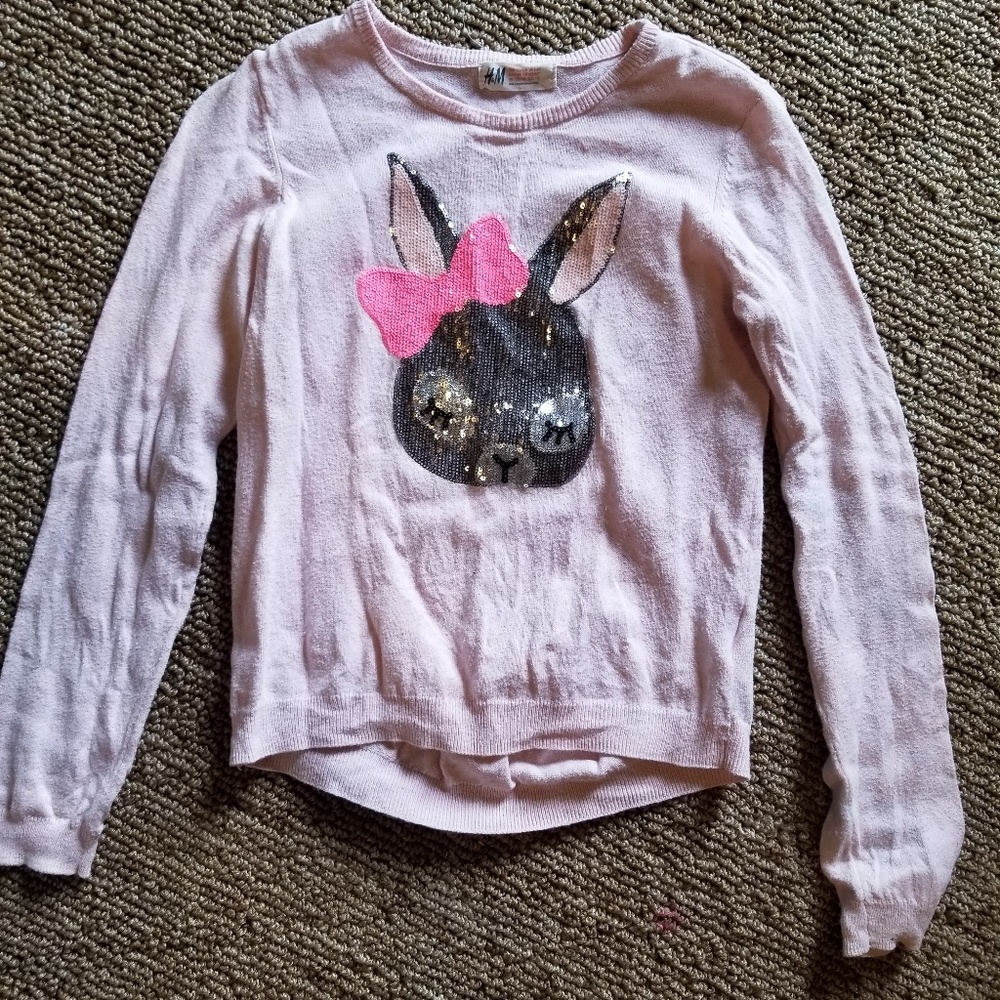 Pink bunny sweater
